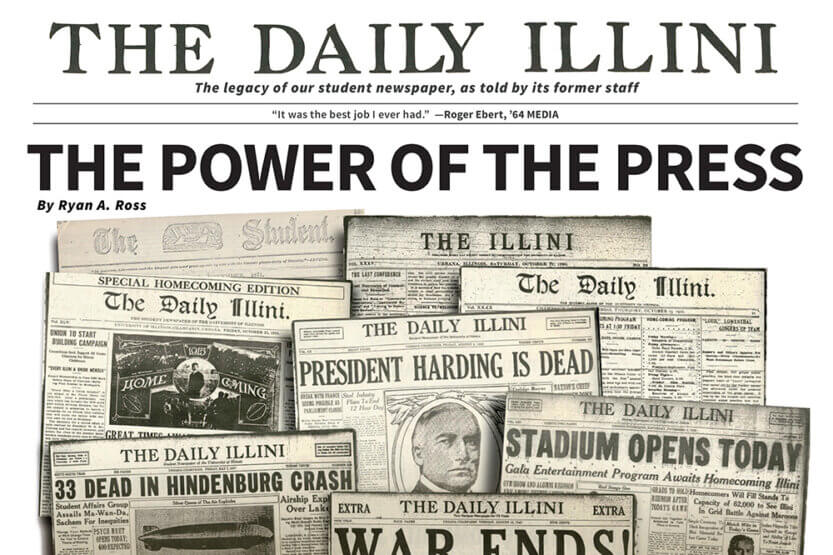 Daily Illini Newspaper covers