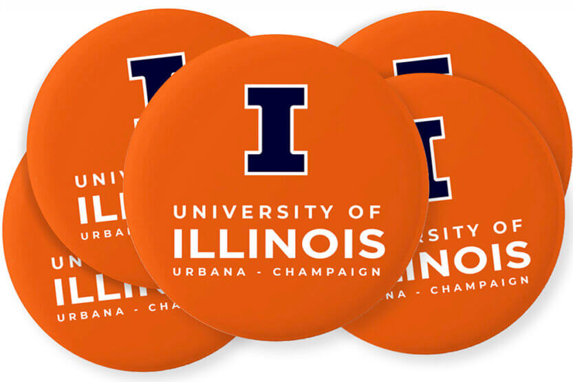 image of orange U of I buttons