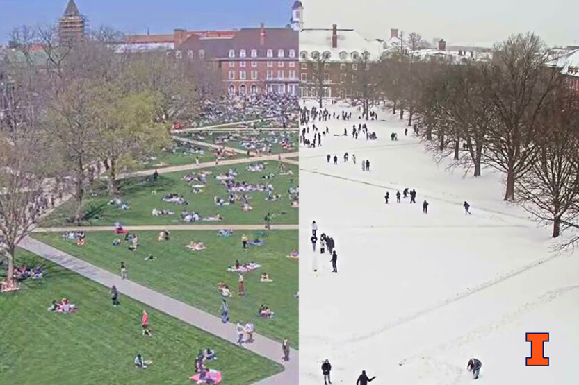 Screen stills from the quad cam