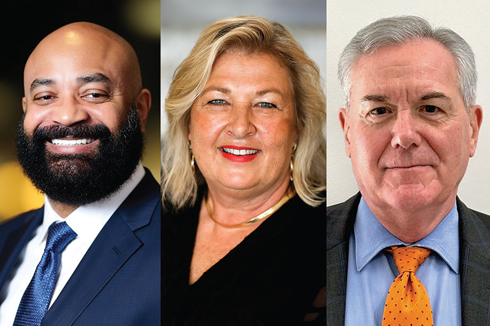 Portraits of Eric Floyd, Karen Lobdell, and Paul O’Connor