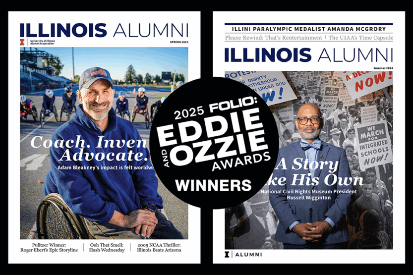 Magazine covers featuring Adam Bleakney and Russell Wigginton